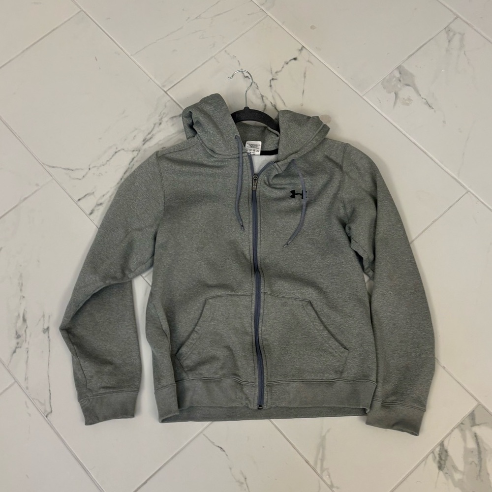Grey Under Armour zip up